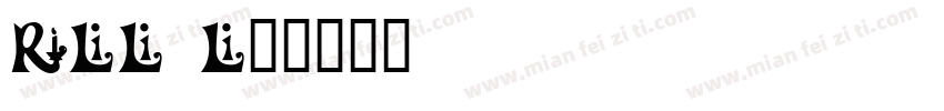 Frilly Italic字体转换